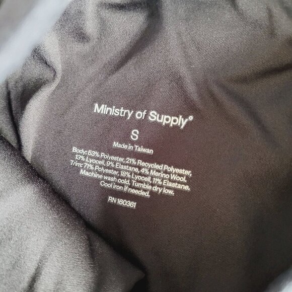 Ministry Of Supply Womens Terry Fusion Jogger Size Small Slate Blue Wool Blend - Picture 5 of 10